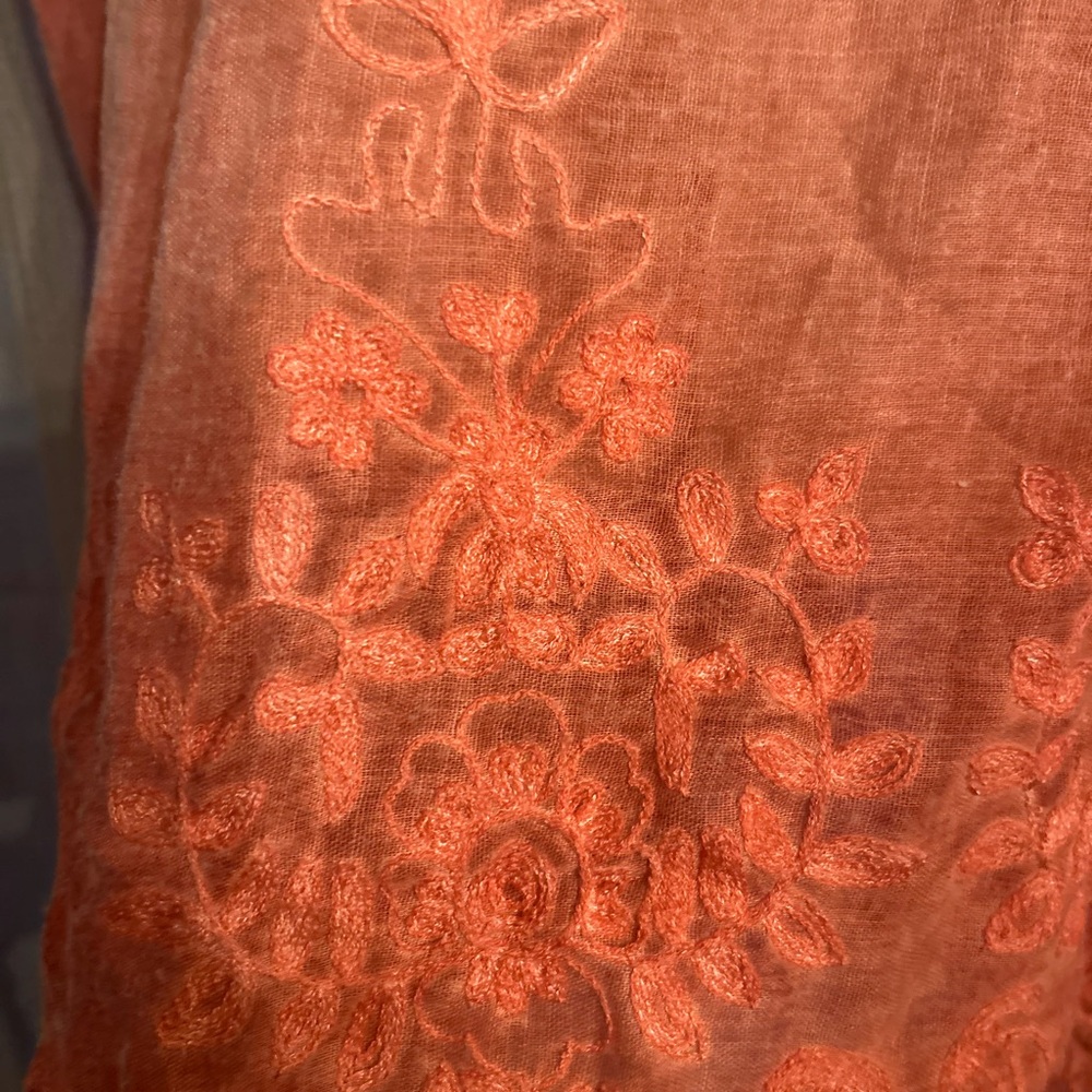 K79. Coral Lace Kimono size L - Picture 7 of 8